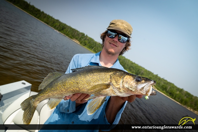 25" Walleye caught on Lake St. Joseph