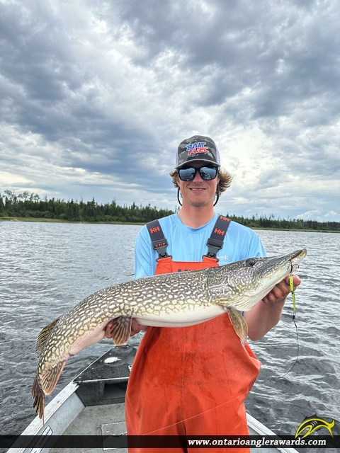 39.5" Northern Pike caught on Lake St. Joseph