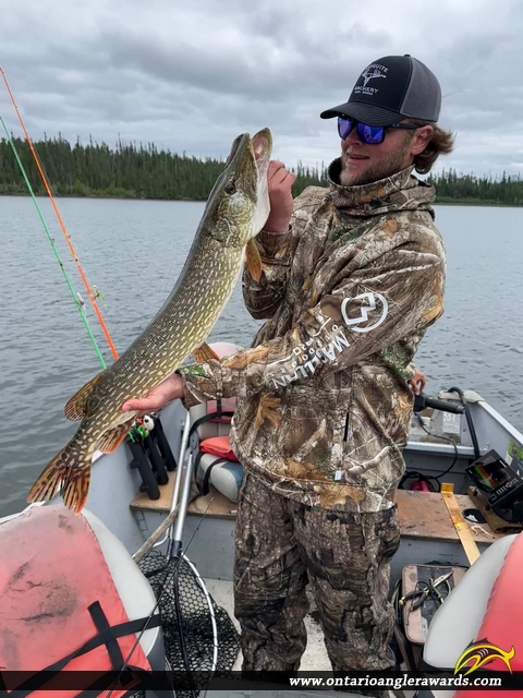 34.5" Northern Pike caught on Trout lake