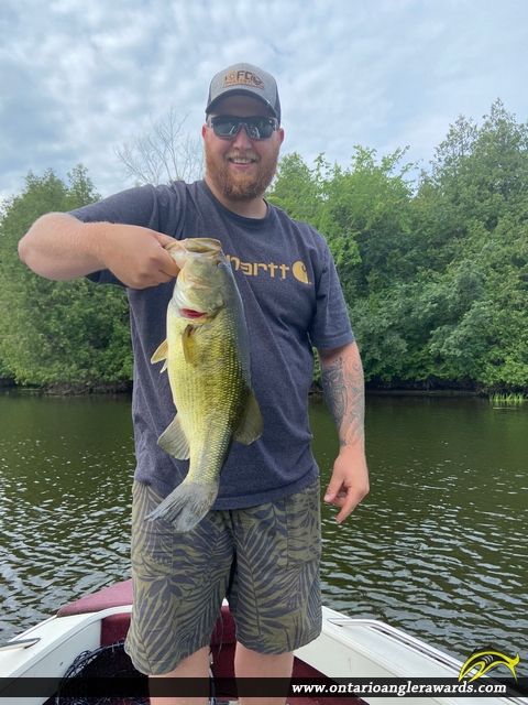 23" Largemouth Bass caught on Scugog river