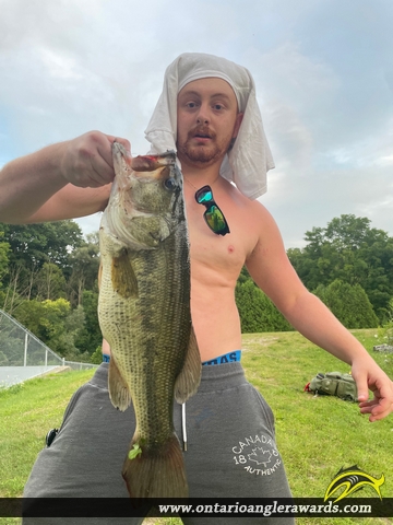 21" Largemouth Bass caught on North Creek