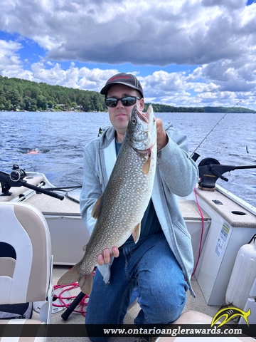 28" Lake Trout caught on Trout Lake