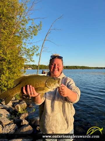 20" Smallmouth Bass caught on Chesley Lake