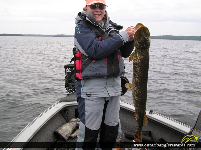 38" Northern Pike caught on Wawang Lake