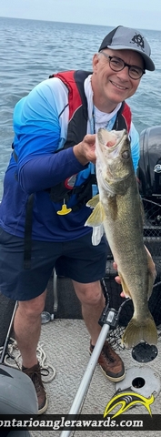 27.5" Walleye caught on Lake Erie