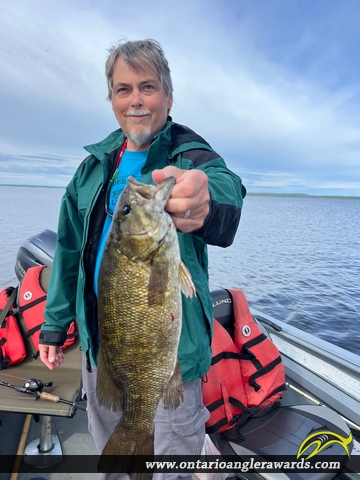 17.25" Smallmouth Bass caught on Pakwash Lake