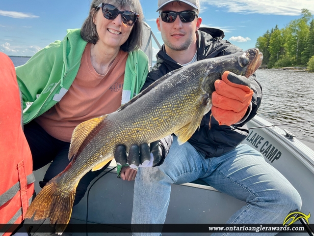 26" Walleye caught on Pakwash Lake