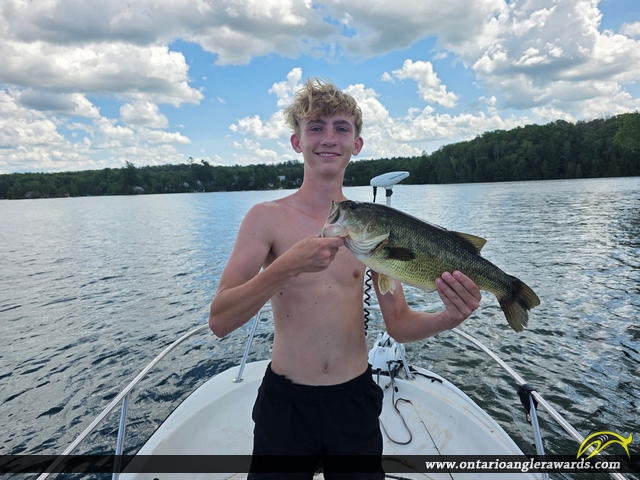 21" Largemouth Bass caught on Missasagagon Lake