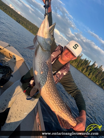 41" Northern Pike caught on Obakamiga Lake