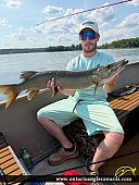 43" Muskie caught on Moira Lake