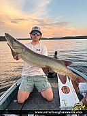 48.5" Muskie caught on Pistol Lake
