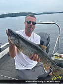 30" Lake Trout caught on Lake Rosseau