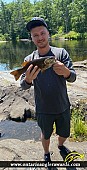 17" Smallmouth Bass caught on Crowe River