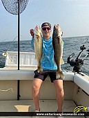 34" Walleye caught on Lake Erie