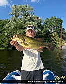 22" Largemouth Bass caught on Guelph Lake