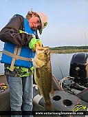 22.5" Largemouth Bass caught on Bright Lake