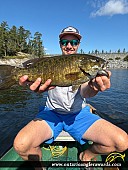 17.5" Smallmouth Bass caught on Lake of the Woods