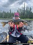 26" Walleye caught on Makokibatan Lake