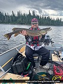 39.5" Northern Pike caught on Makokibatan Lake