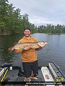 46.5" Muskie caught on Lake of the woods