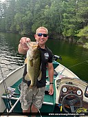 18" Largemouth Bass caught on Mephisto Lake