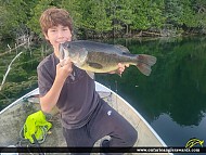 22" Largemouth Bass caught on Green Lake