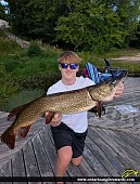 33" Northern Pike caught on Wahwashkesh Lake