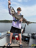 35" Lake Trout caught on Wahwashkesh Lake