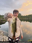 18.5" Largemouth Bass caught on Crowe Bay
