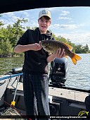 19" Smallmouth Bass caught on Lake of the Woods