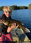 19" Smallmouth Bass caught on Jack Lake