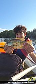 10" Black Crappie caught on Heart Lake