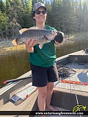 17" Smallmouth Bass caught on Winnipeg River