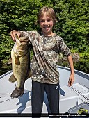21" Largemouth Bass caught on Kahshe Lake