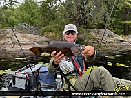 20.75" Smallmouth Bass caught on Crooked Lake