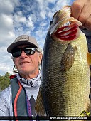 19.5" Largemouth Bass caught on Crooked Lake