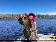 20" Smallmouth Bass caught on Long lake