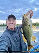 21" Largemouth Bass caught on Lake Scugog