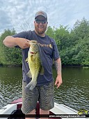 23" Largemouth Bass caught on Scugog river