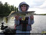 25.5" Walleye caught on Wawang Lake
