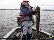 38" Northern Pike caught on Wawang Lake
