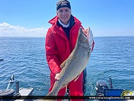 35" Lake Trout caught on Lake Ontario