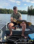 30" Walleye caught on Watson Lake