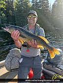 28.25" Walleye caught on Granite Hill Lake