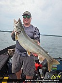 34" Lake Trout caught on Lake of the Woods