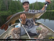 35" Northern Pike caught on Lundy lake