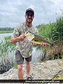 22" Largemouth Bass caught on Lake Gibson