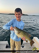 19.25" Smallmouth Bass caught on Shoal Lake