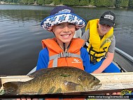 19" Smallmouth Bass caught on Rugby Lake