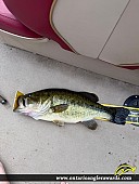 20" Largemouth Bass caught on Kennisis lake
